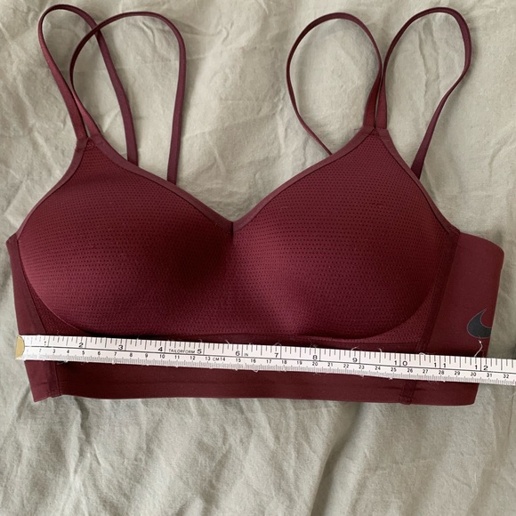 Nike Dri Fit Bra - Burgundy - Sz S - Picture 4 of 4